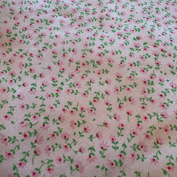 Princess Polly Pink Floral Mini Skirt Womens Size 2 Short Fitted Cute - Picture 2 of 3